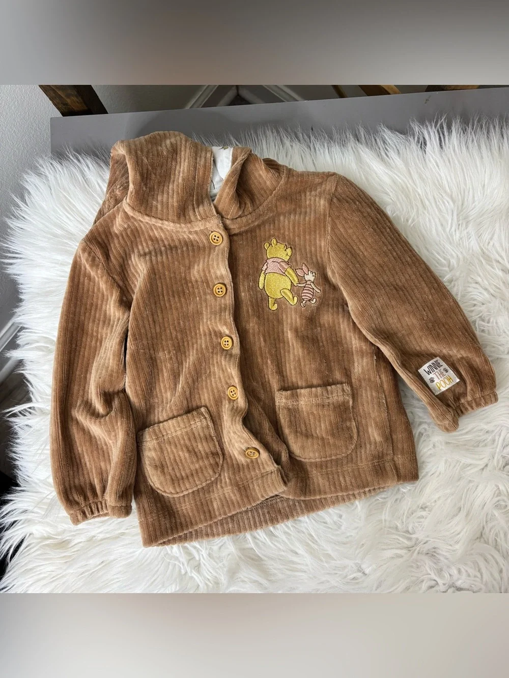 Disney Parks Baby Corduroy Hooded Jacket Size 12